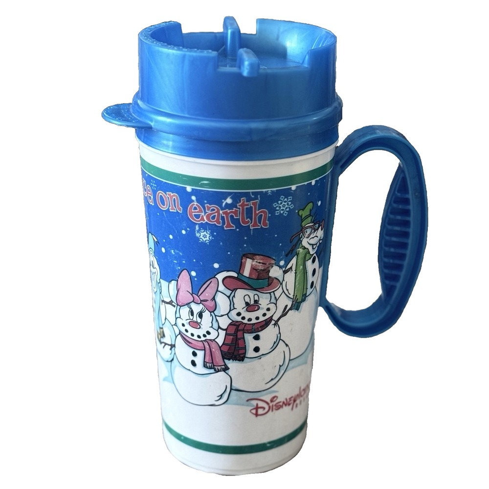 Disneyland Resort Travel Mug Merriest Place on Earth Snowman Winter Holiday Xmas